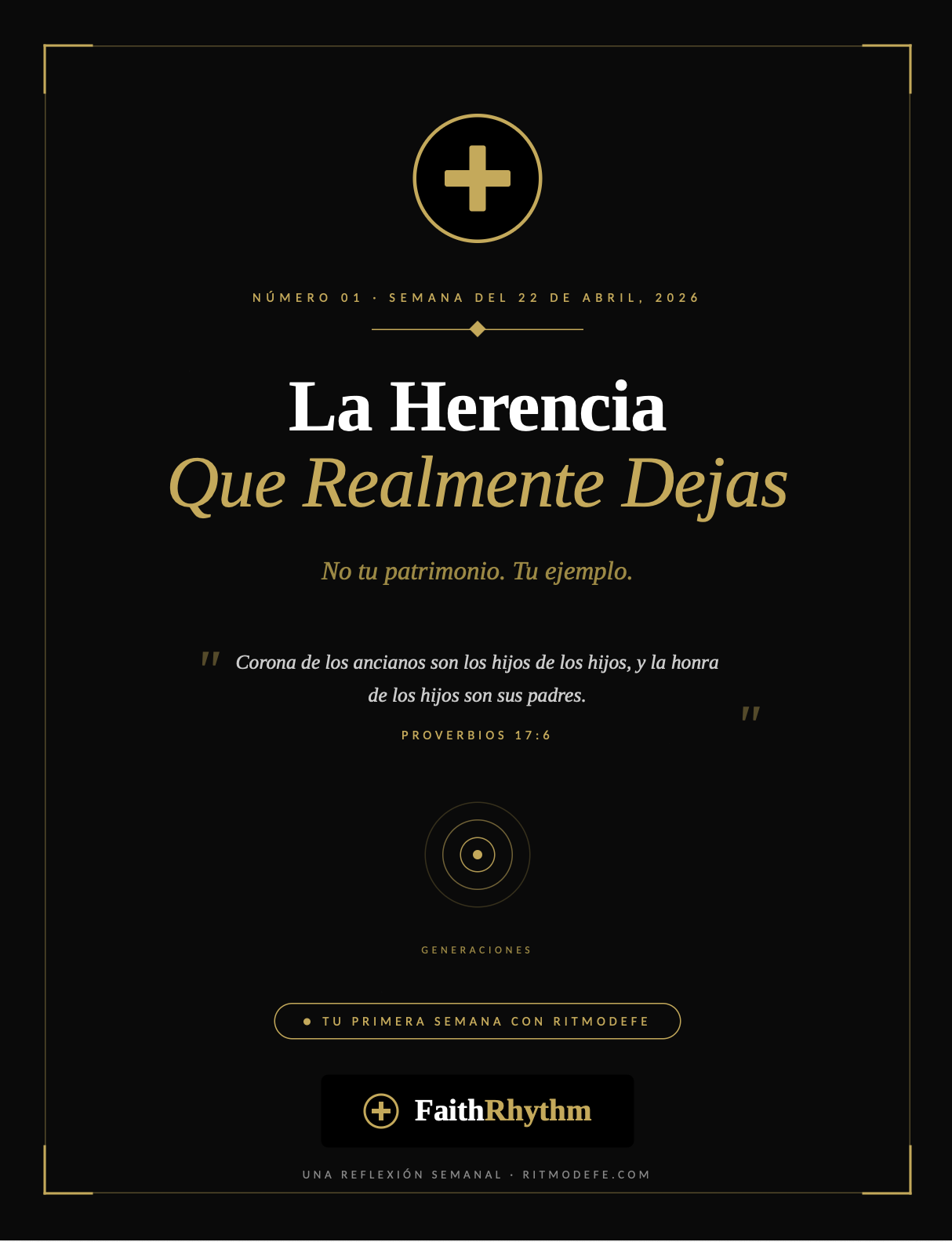 Portada de la Edición Dominical de RitmodeFe